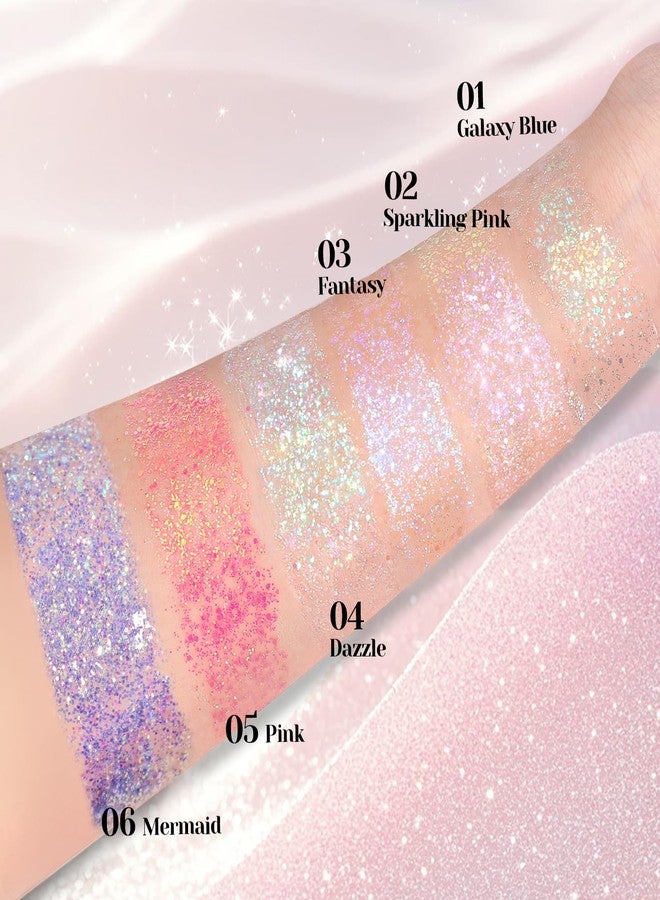 داجيدا جل لامع للجسم من داجيدا، جل لامع ثلاثي الأبعاد للوجه والشعر، مناسب لملابس المهرجانات وإكسسوارات حورية البحر، مكياج لامع للجسم بألوان متغيرة، إكسسوارات ملابس الحفلات للأطفال والفتيات والنساء، 50 مل (حورية البحر) - Image 5